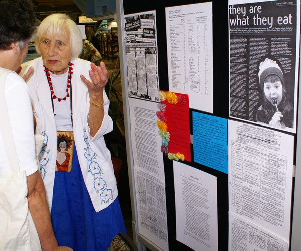 Betty Hooper Talks To A Member of the Public About What She Has Learnt